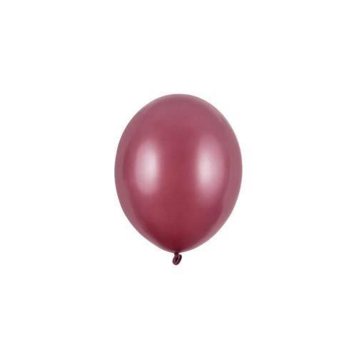 PartyDeco Balóny metalické gaštanovo hnedé 12cm 100ks