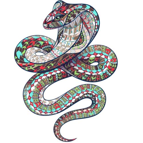 Drevené puzzle-Cobra/L H21935