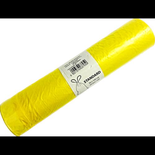 Alufix Vrecia pevné zaťahovacie, 120l, 70 x 100 cm žlté 20 ks-Alufix