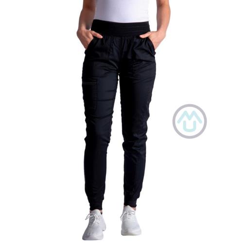 Zdravotnícke dámske jogger nohavice Cherokee Revolution ACTIVE STYLING - čierne XL
