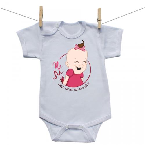 Boodyy Body s krátkym rukávom Chceli ste ma tak si ma užite Dievča 92 (18-24 mesiacov)