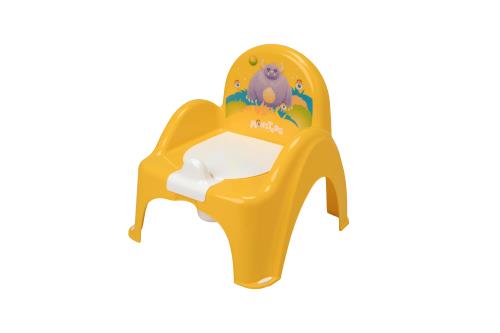 TEGA BABY Nočník kresielko s melódiou Monster, žlté
