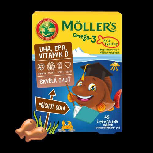 Möller's Omega-3 Želé rybičky Cola