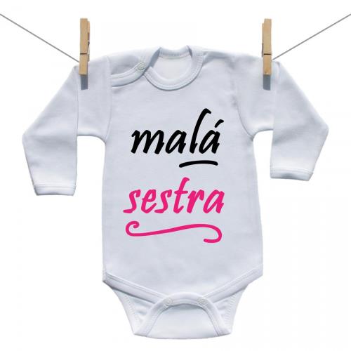 Boodyy Body s dlhým rukávom Malá sestra 56 (0-2 mesiace) 4128-72339