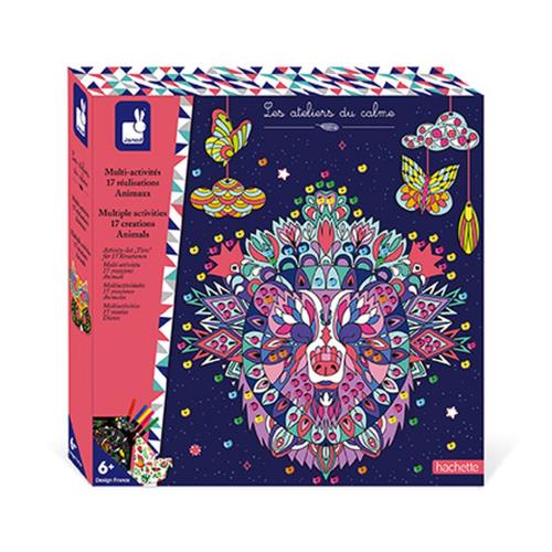 Janod Atelier Maxi Kreatívna sada XXL s mnohými aktivitami Zvieratká 6+