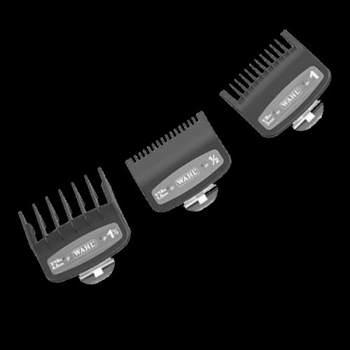 Wahl Premium Cutting 03354-5001- hrebeňové nádstavce 1,5 mm, 3 mm, 4,5 mm.