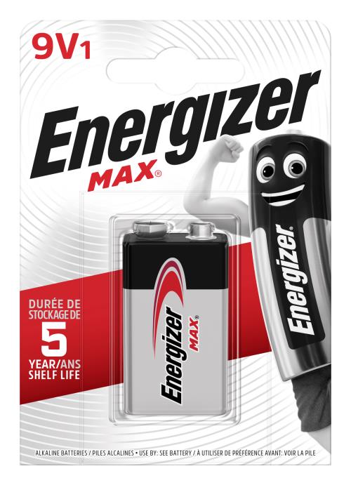 Energizer MAX 9V 522 1ks alkalická batéria E301531800