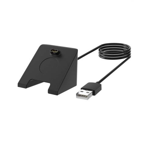 Tactical USB Nabíjací a Dátový Kábel na Stôl pre Garmin Fenix 5/6/7, Approach S60, Vivoactive 3 - Čierna H31213