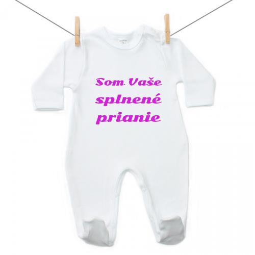 Boodyy Overal Splnené prianie Ružová 74 (6-9 mesiacov)