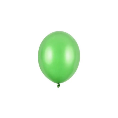 PartyDeco Balóny metalické svetlozelené 12cm 100ks