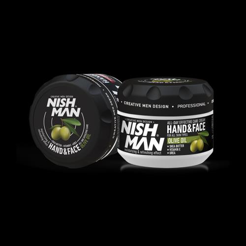 Krém na tvár a ruky Nishman Hand&Face Cream Olive oil 300 ml