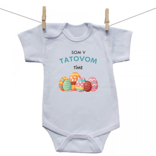 Boodyy Body s krátkym rukávom Som v tatovom tíme 74 (6-9 mesiacov)