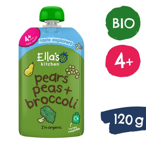 Ella's Kitchen BIO Hruška, hrášok a brokolica