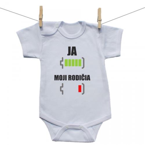 Boodyy Body s krátkym rukávom Batéria nabitá 86 (12-18 mesiacov)