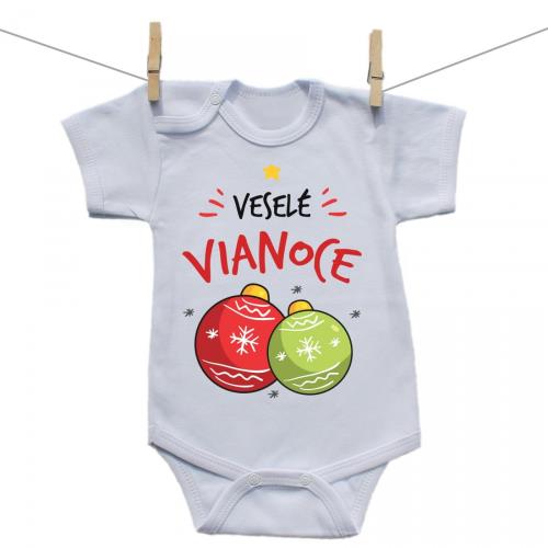 Boodyy Body s krátkym rukávom Veselé Vianoce 80 (9-12 mesiacov) 2712-47572