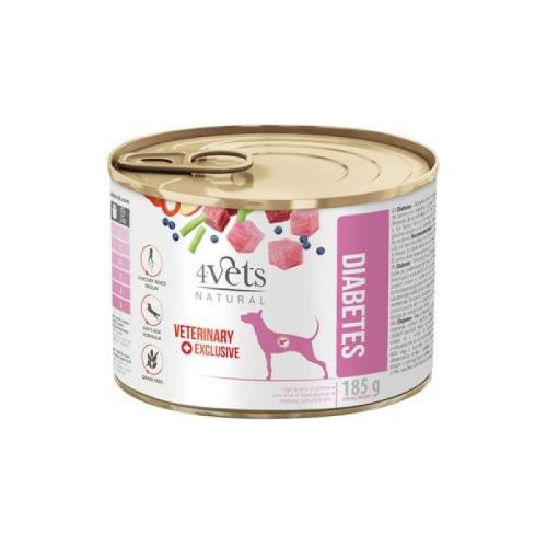 4Vets NATURAL VETERINARY EXCLUSIVE DIABETES 185g pre psov s cukrovkou