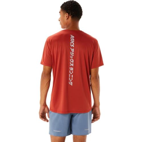 Asics Katakana SS Top Pánske športové tričko s krátkym rukávom, červené, veľ. L 90499-l