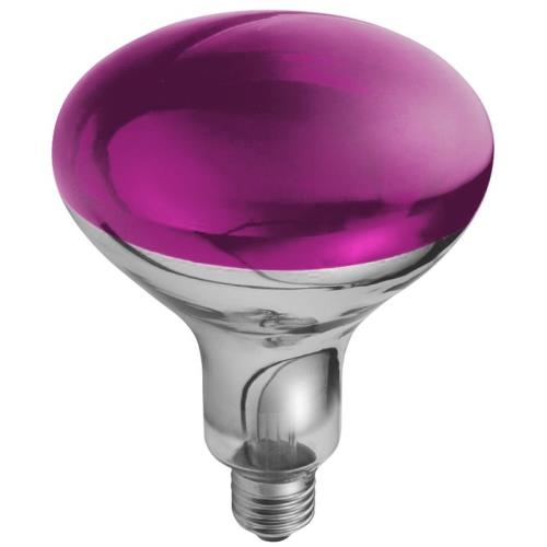 Žiarovka výhrevná E27 150W červená
