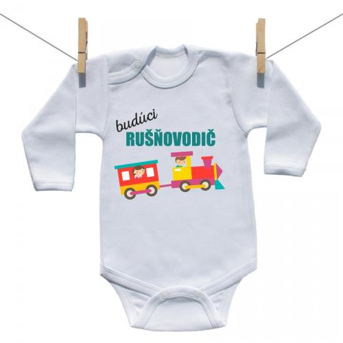 Boodyy Body s dlhým rukávom Budúci rušňovodič 86 (12-18 mesiacov)