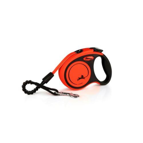 flexi Xtreme XS popruh 3m, oranžová do 15kg s pružným Soft-Stop pásikom