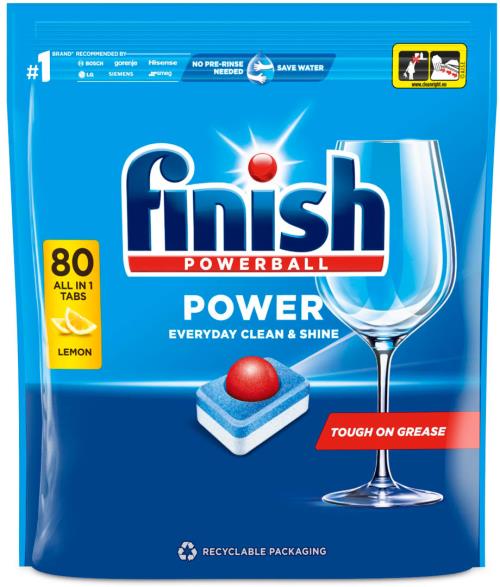 Finish Tabs All in1 Max Lemon kapsuly na čistenie umývačky
