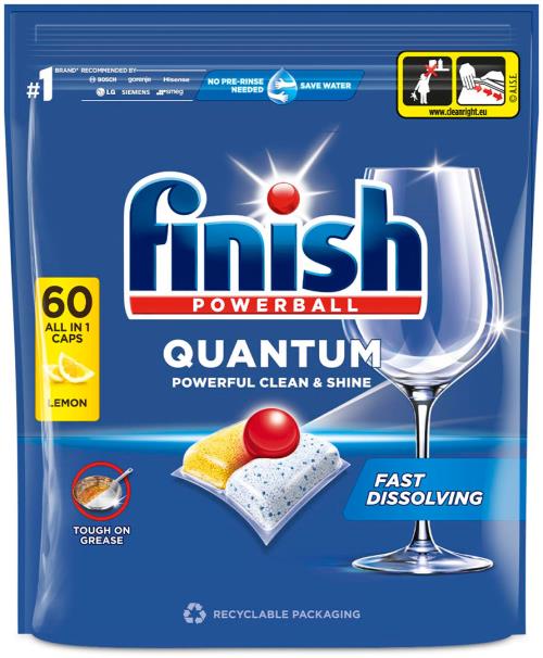 Finish Quant All in1 LEMON kapsuly do umývačky riadu
