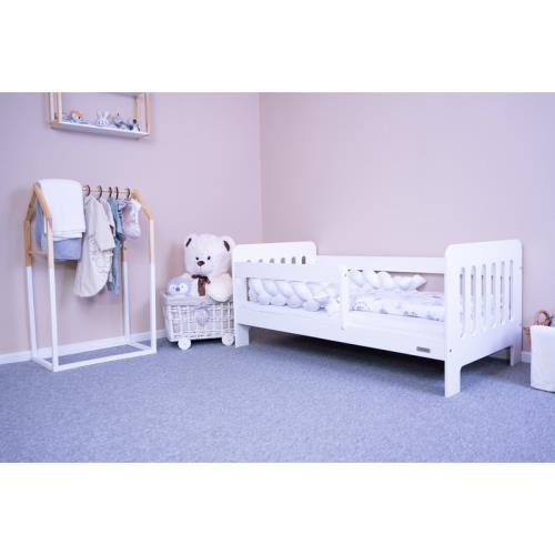 Detská posteľ so zábranou New Baby ERIK 140x70 cm biela , 20C51056