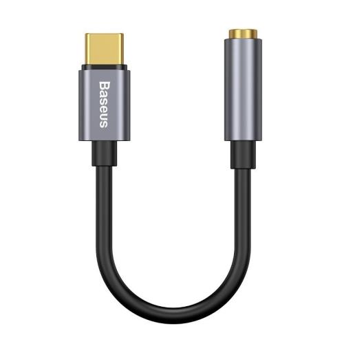 Baseus L54 adaptér USB-C / 3.5mm mini jack, sivý