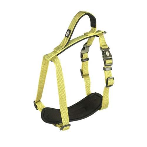 DUVO+ Explor Postroj nylon neónovo žltý 65-80cm/25mm