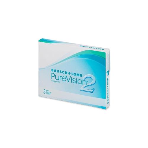 Mesačné PureVision 2 (3 šošovky) Dioptrie: -1, Zakrivenie: 8.6, ID:170680