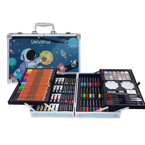 MG Art Suitcase Universe sada pre maľovanie v kufríku pre deti 145ks, modrá