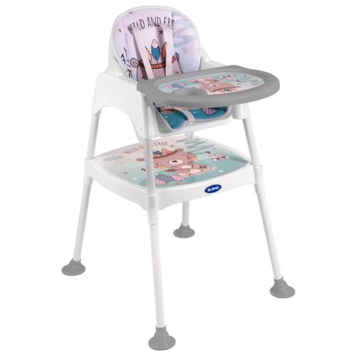 Stolička detská jedálenská 3v1 GUIMO Medvedík