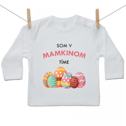 Boodyy Tričko s dlhým rukávom Som v mamkinom tíme 92 (18-24 mesiacov) 4563-78202