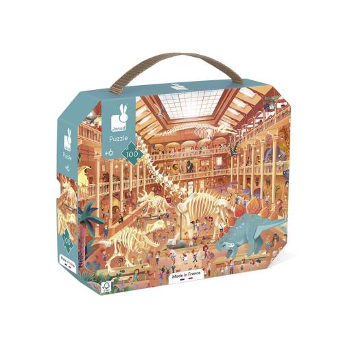 Janod Puzzle V múzeu v kufríku 100 ks