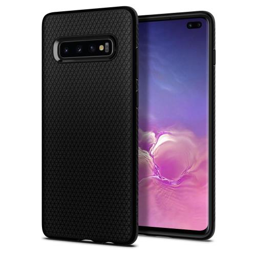 Spigen Liquid Air gumené púzdro pre Samsung Galaxy S10 Plus, matné čierne