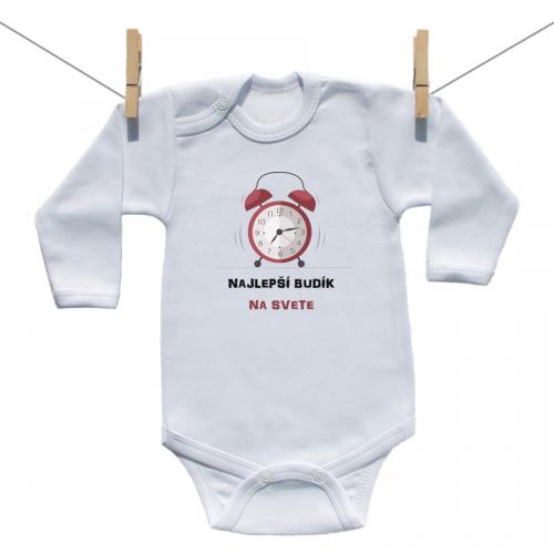 Boodyy Body s dlhým rukávom Najlepší budík na svete 62 (2-4 mesiace)