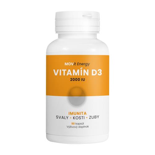 MOVit Vitamín D3 2000 I.U., 50 mcg, 90 kapsúl