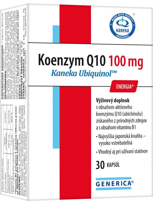 GENERICA Koenzym Q10 100 mg Kaneka Ubiquinol™