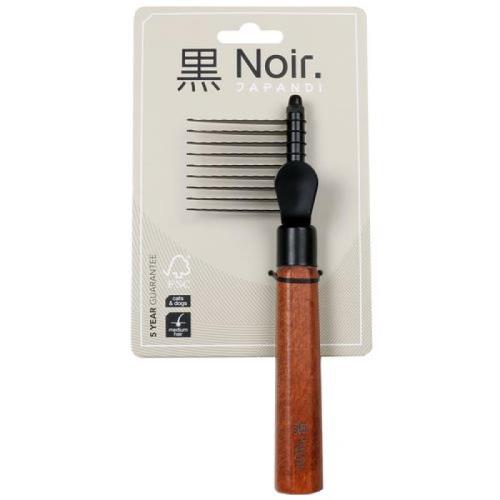 EBI NOIR JAPANDI Hrebeň prerezávač so zahnutými zubami (s 9 krátkymi zubami) L 19,5x6,5x2,5cm