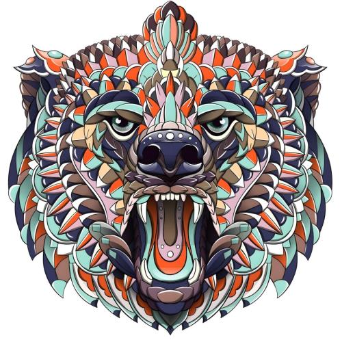 Drevené puzzle-Bear/M H21931