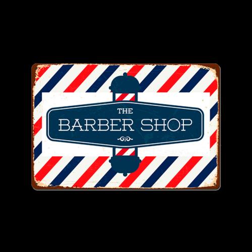 Reklamná tabuľka The Barber Shop BDS