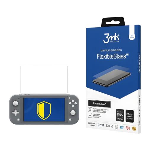 Ochranné hybridné sklo 3mk FlexibleGlass pre Nintendo Switch Lite 2019 - Transparentná H24674