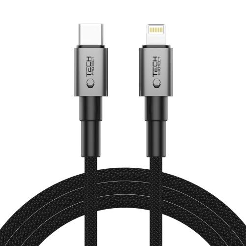 Tech-Protect Ultraboost DNA kábel USB-C / Lightning PD 27W / 3A 2m, šedý