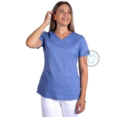 Pracovná blúza FIT - nebeská modrá XL