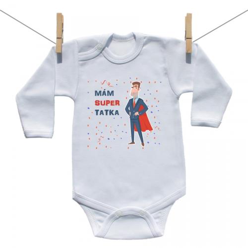 Boodyy Body s dlhým rukávom Mám super tatka 56 (0-2 mesiace)