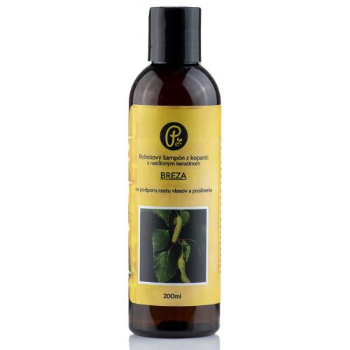 ŠAMPÓN breza - bylinkový s prírodným keratínom na podporu rastu vlasov a posilnenie 200ml