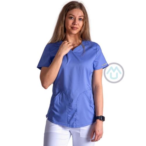 Dámska zdravotnícka blúza Cherokee Revolution ACTIVE STYLING - svetlo modrá XL
