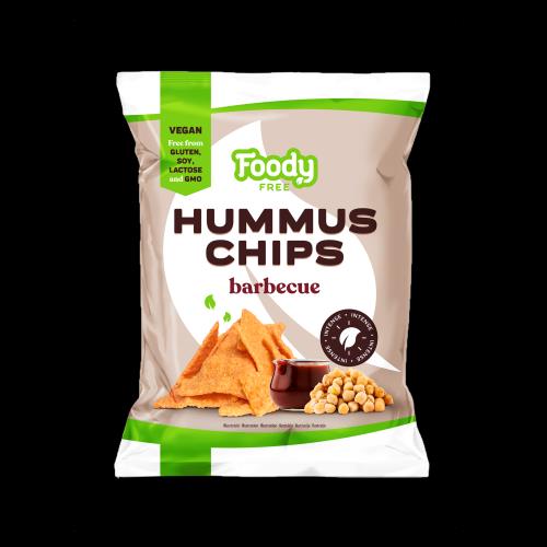 Foody free Hummus chips s príchuťou BBQ