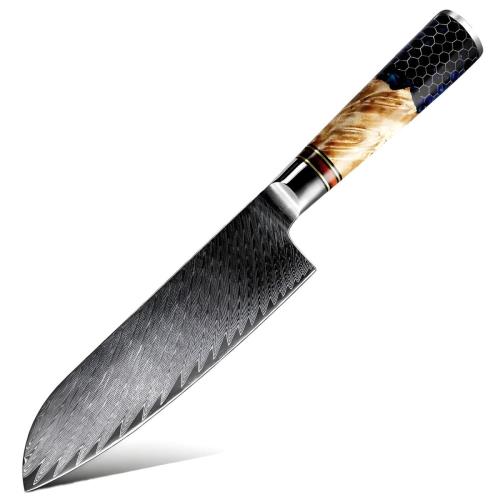 Damaškový kuchynský nôž Honeycomb-Santoku H21773