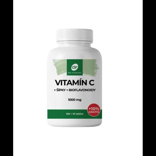 DR. FLEMING Vitamin C+šípky+bioflavonoidy 1000mg 110ks +10% gratis